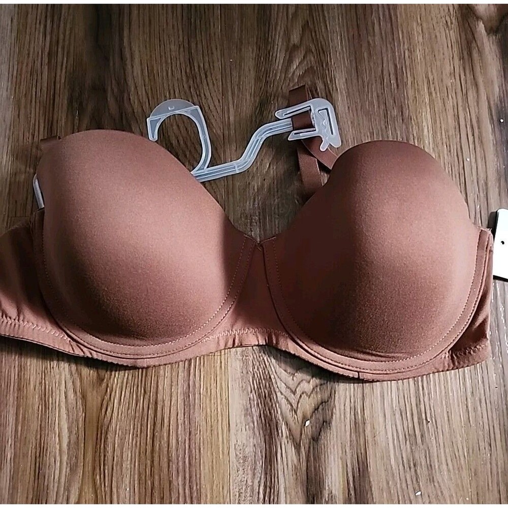 Tranquil & True 8 Way Wear Bra  Women Brown Size 42D Adjustable Straps Push Up